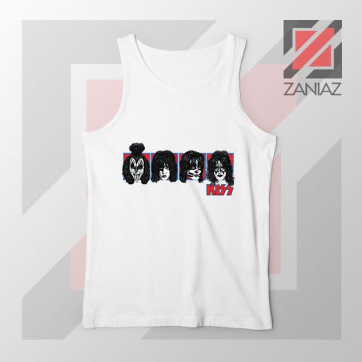 Faces Kiss Rock Band Tank Top