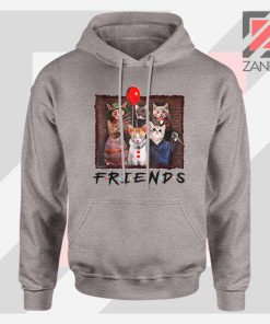 Friends Cat Horror Sport Grey Jacket