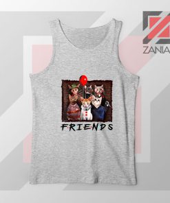 Friends Cat Horror Sport Grey Tank Top