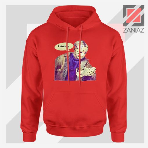 Jason Voorhees vs Crocs Red Hoodie