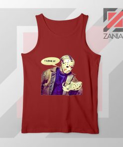 Jason Voorhees vs Crocs Red Tank Top