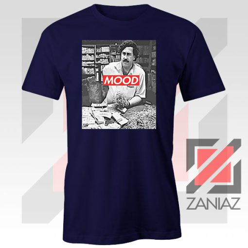 Pablo Escobar Mood Navy Blue Tee