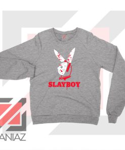 Slayboy Hockey Halloween Sport Grey Sweater