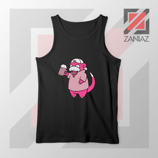 Slowbro Pokemon Black Tank Top