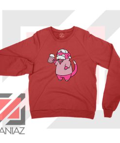 Slowbro Pokemon Red Sweatshirt