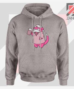 Slowbro Pokemon Sport Grey Hoodie