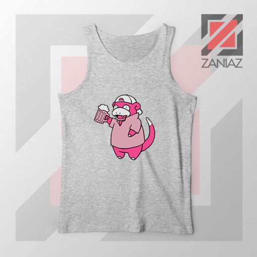 Slowbro Pokemon Sport Grey Tank Top