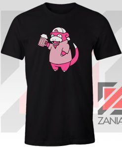 Slowpoke Pokemon Parody Black Tee