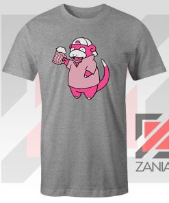 Slowpoke Pokemon Parody Sport Grey Tee