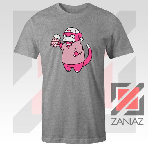 Slowpoke Pokemon Parody Sport Grey Tee