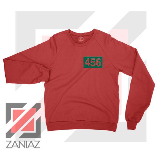 Squids Game 456 Player Red Sweatshirt