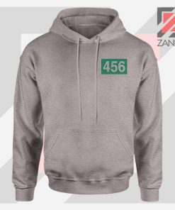 Squids Game 456 Player Sport Grey Hoodie