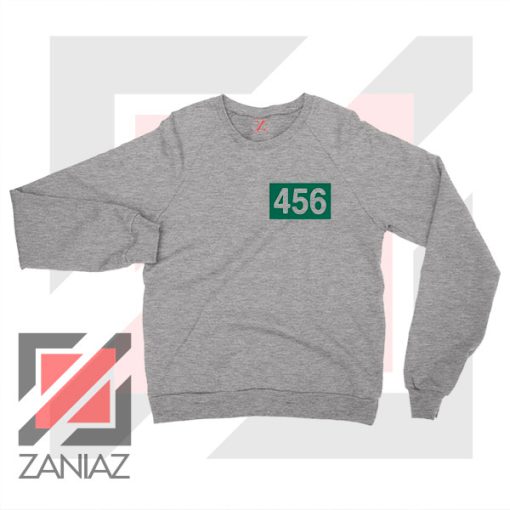 Squids Game 456 Player Sport Grey Sweatshirt