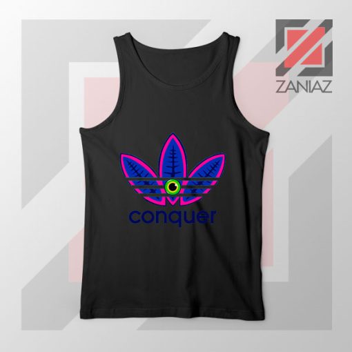 Conquer Logo Parody Black Tank Top