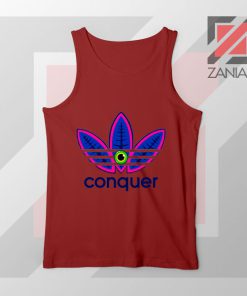 Conquer Logo Parody Red Tank Top