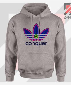 Conquer Logo Parody Sport Grey Jacket