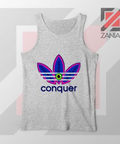 Conquer Logo Parody Sport Grey Tank Top