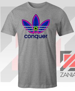 Conquer Logo Parody Sport Grey Tshirt