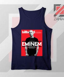 Eminem Billboard Cover Navy Tank Top