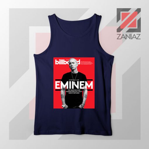 Eminem Billboard Cover Navy Tank Top