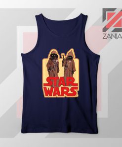 Jawas Star Wars Graphic Navy Tank Top