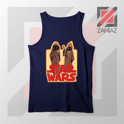 Jawas Star Wars Graphic Navy Tank Top