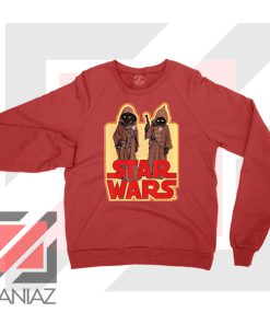 Jawas Star Wars Graphic Red Sweatshirt