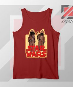 Jawas Star Wars Graphic Red Tank Top