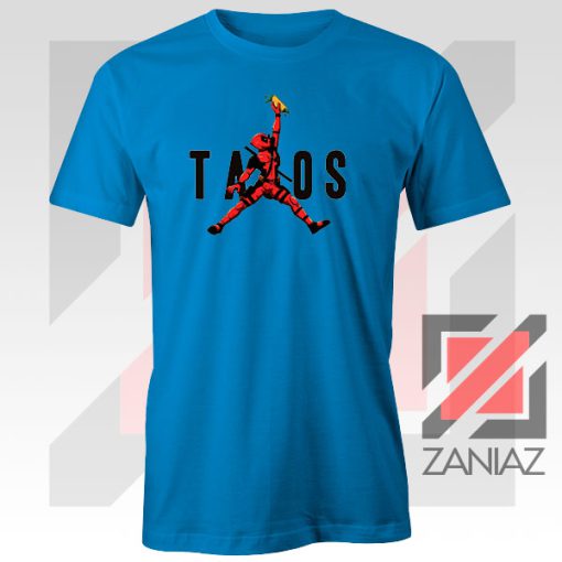 Just Tacos Deadpool Blue Tee