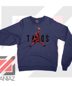 Just Tacos Deadpool Navy Blue Sweatshirt