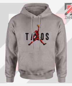 Just Tacos Deadpool Sport Grey Hoodie