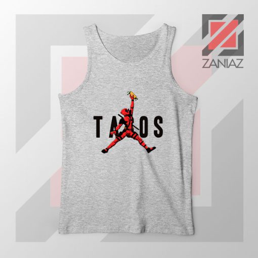 Just Tacos Deadpool Sport Grey Tank Top