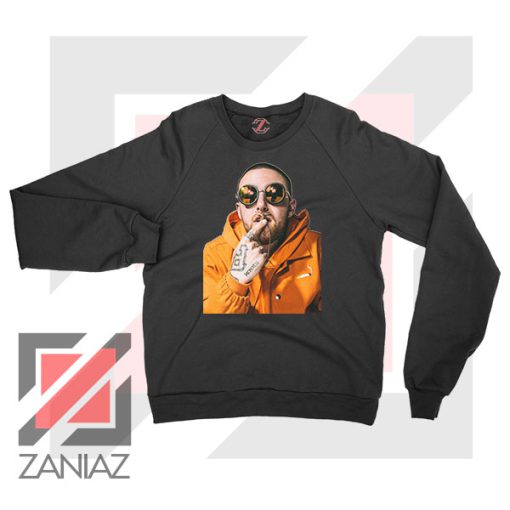 Mac Miller Kiss Rapper Black Sweater