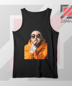 Mac Miller Kiss Rapper Black Tank Top