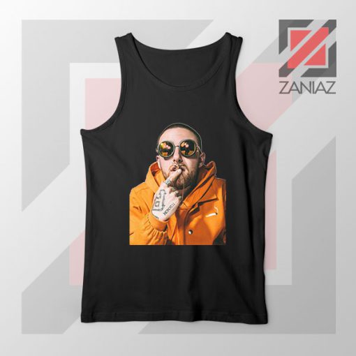 Mac Miller Kiss Rapper Black Tank Top