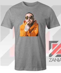 Mac Miller Kiss Rapper Grey Tee