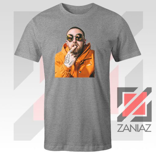 Mac Miller Kiss Rapper Grey Tee