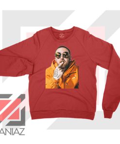 Mac Miller Kiss Rapper Red Sweater