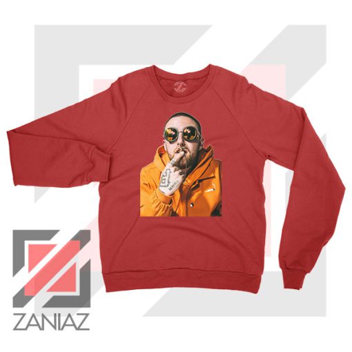 Mac Miller Kiss Rapper Red Sweater