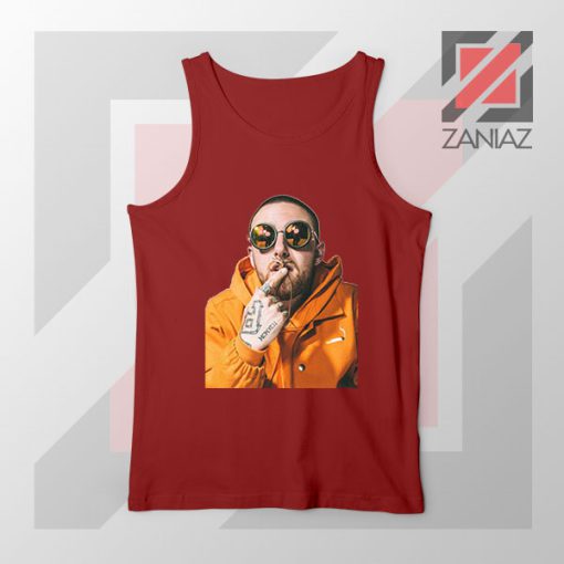 Mac Miller Kiss Rapper Red Tank Top