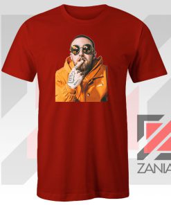 Mac Miller Kiss Rapper Red Tee