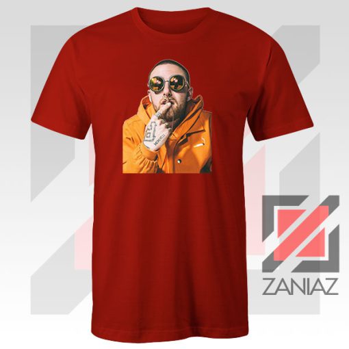 Mac Miller Kiss Rapper Red Tee