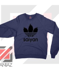 Super Saiyan Logo Parody Navy Blue Sweatshirt