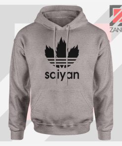 Super Saiyan Logo Parody Sport Grey Hoodie