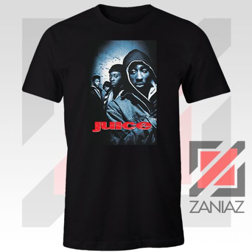 2pac Power Respect Juice Film Black Tshirt