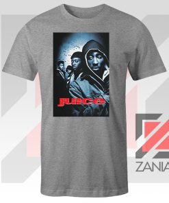 2pac Power Respect Juice Film Grey Tshirt