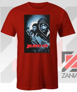 2pac Power Respect Juice Film Red Tshirt