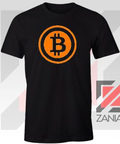 Bitcoin Currency Logo Black Tshirt