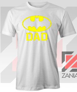 The Bat Dad Batman Logo WHite Tee