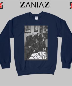 Arctic Monkeys 505 Song Art Navy Sweatshirt AM Vintage Poster